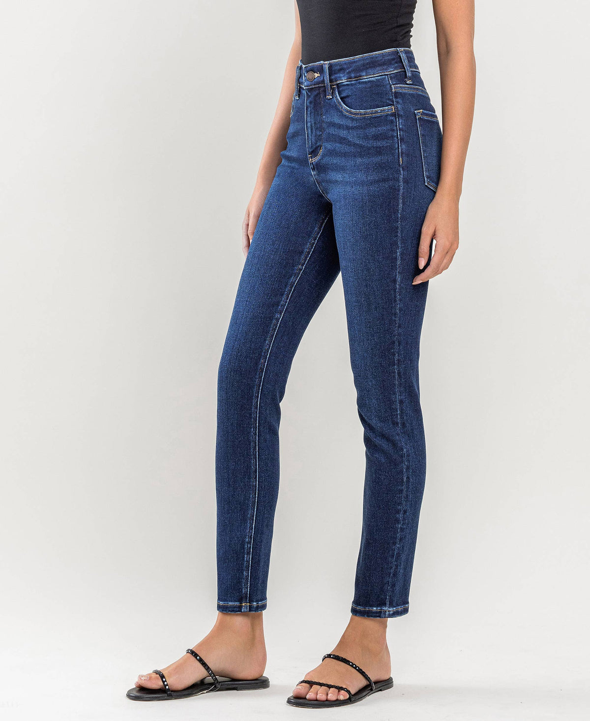 Lovervet by VERVET - TUMMY CONTROL HIGH RISE ANKLE SKINNY JEANS LV1201D