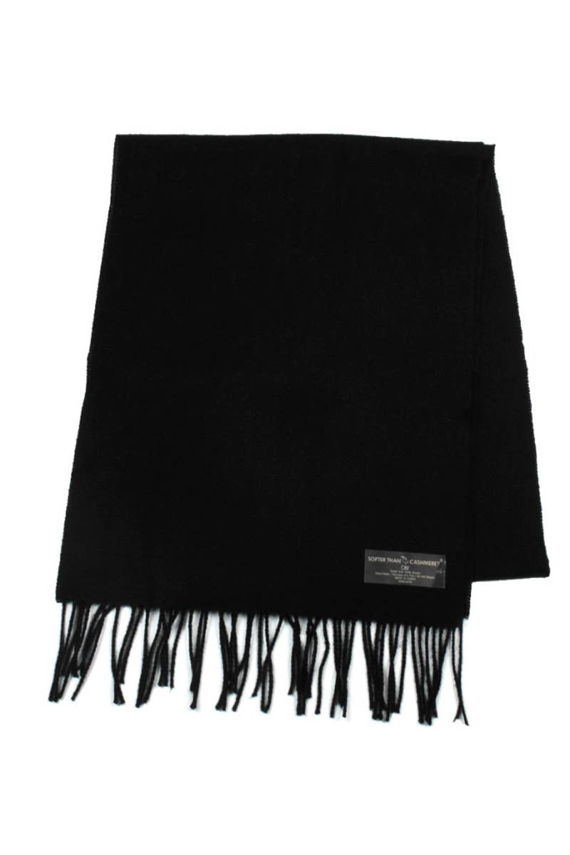 David And Young - Softer than Cashmere SOLID Vegan Cashmere Touch Scarves