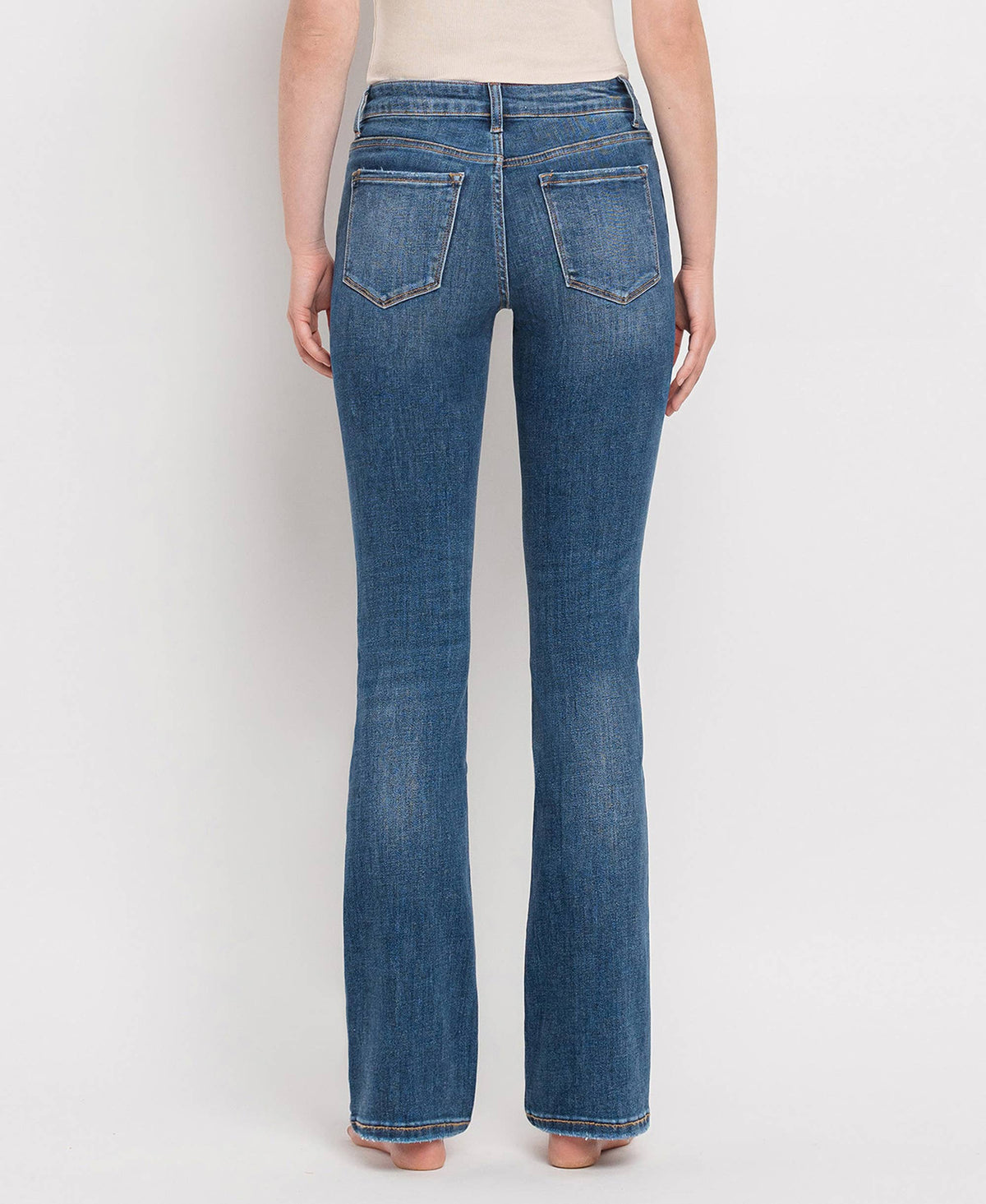 Lovervet by VERVET - MID RISE BOOTCUT JEANS LV1064