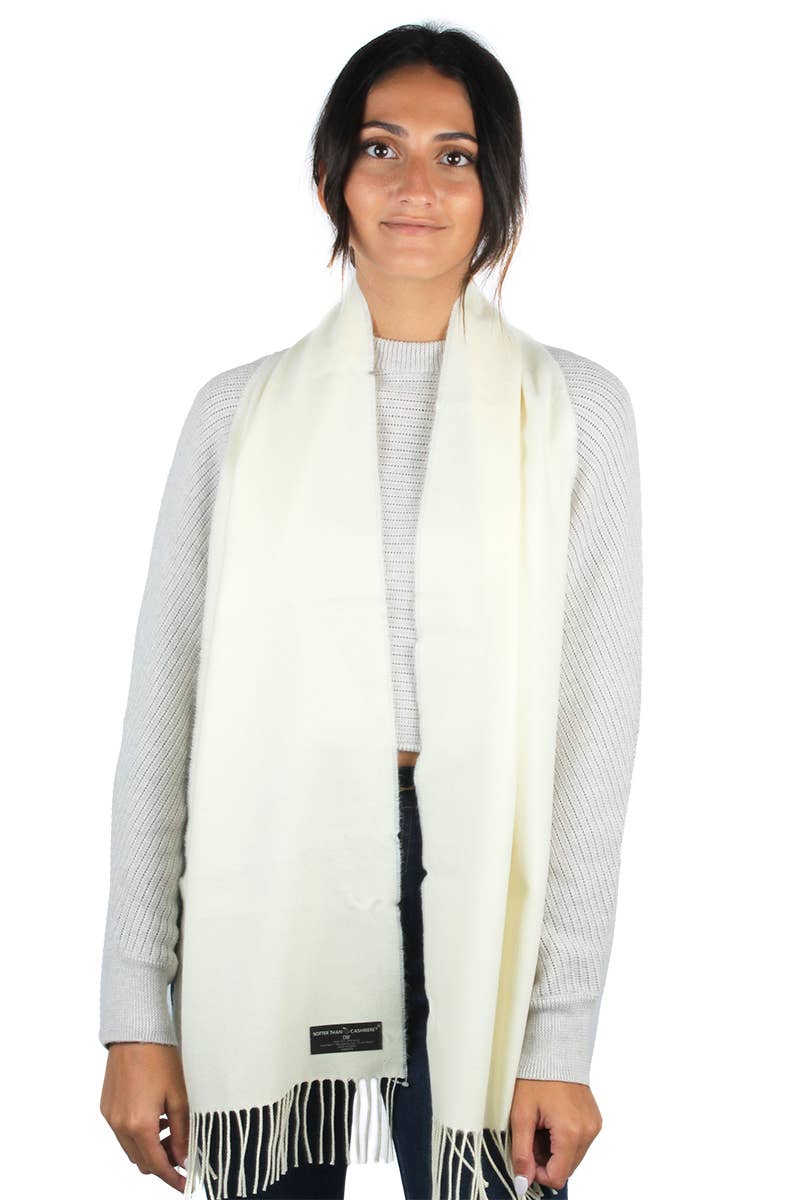David And Young - Softer than Cashmere SOLID Vegan Cashmere Touch Scarves
