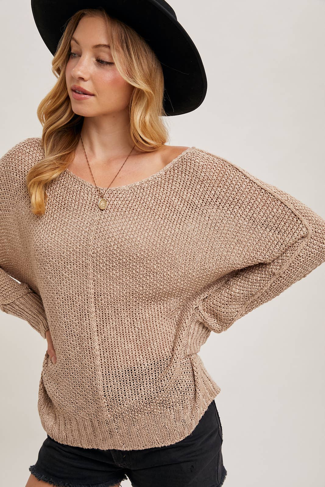 Bluivy - REVERSE SEAM LOOSE FIT SWEATER