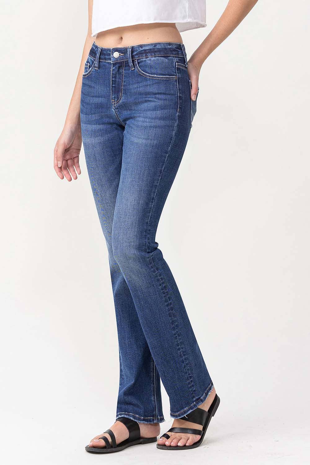 Lovervet by VERVET - MID RISE BOOTCUT JEANS LV1064