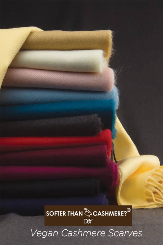 David And Young - Softer than Cashmere SOLID Vegan Cashmere Touch Scarves