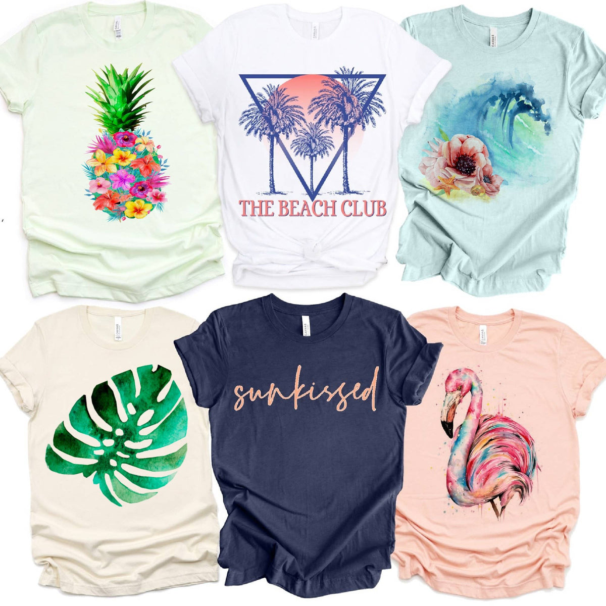Par.tees by Party On! - Tropical Summer Beach Club Sunkissed Resort Graphic Tees