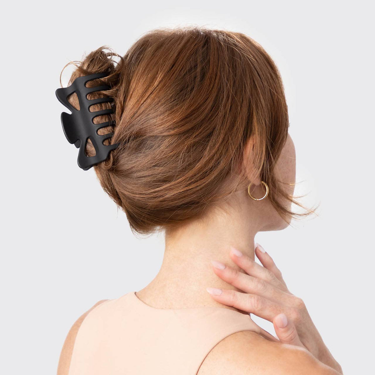 KITSCH - Recycled Plastic Large Claw Clip 2pc Set - Black & Tort