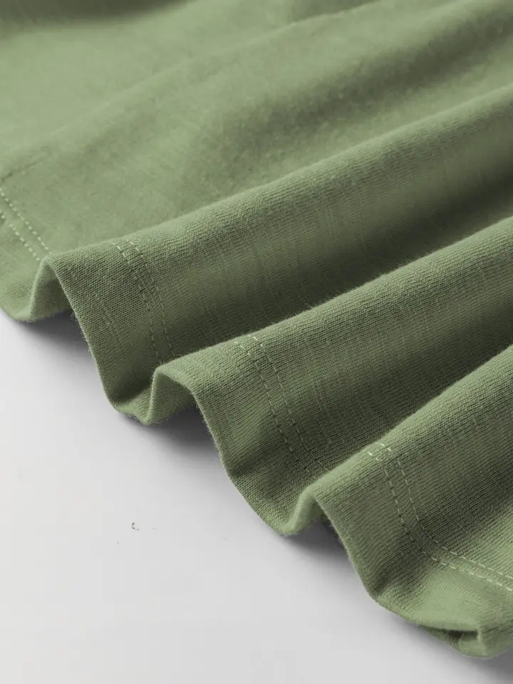 Suhkasana - Grass Green V Neck Long Sleeve Casual Knit Top