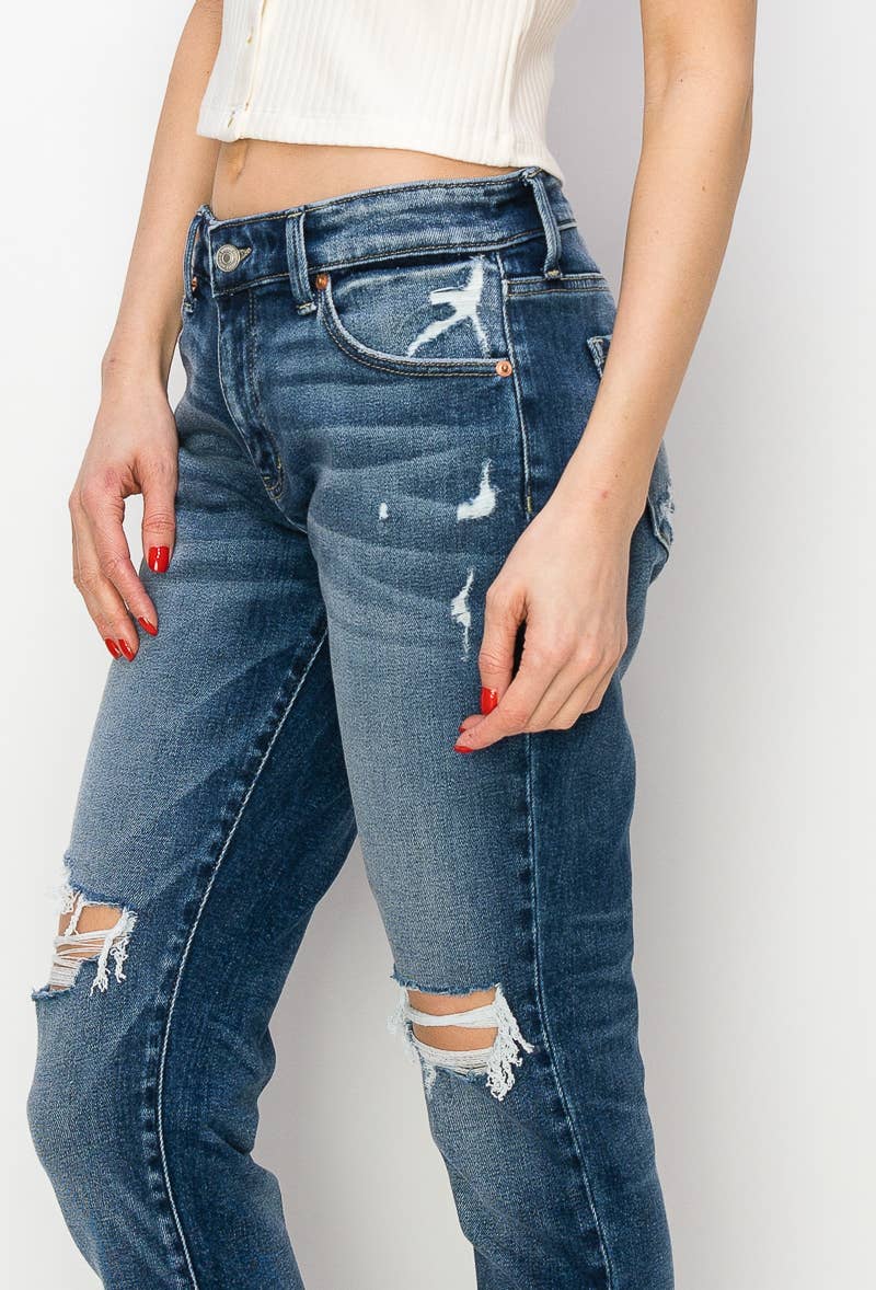 ARTEMIS VINTAGE - MID RISE BOY FRIEND JEANS