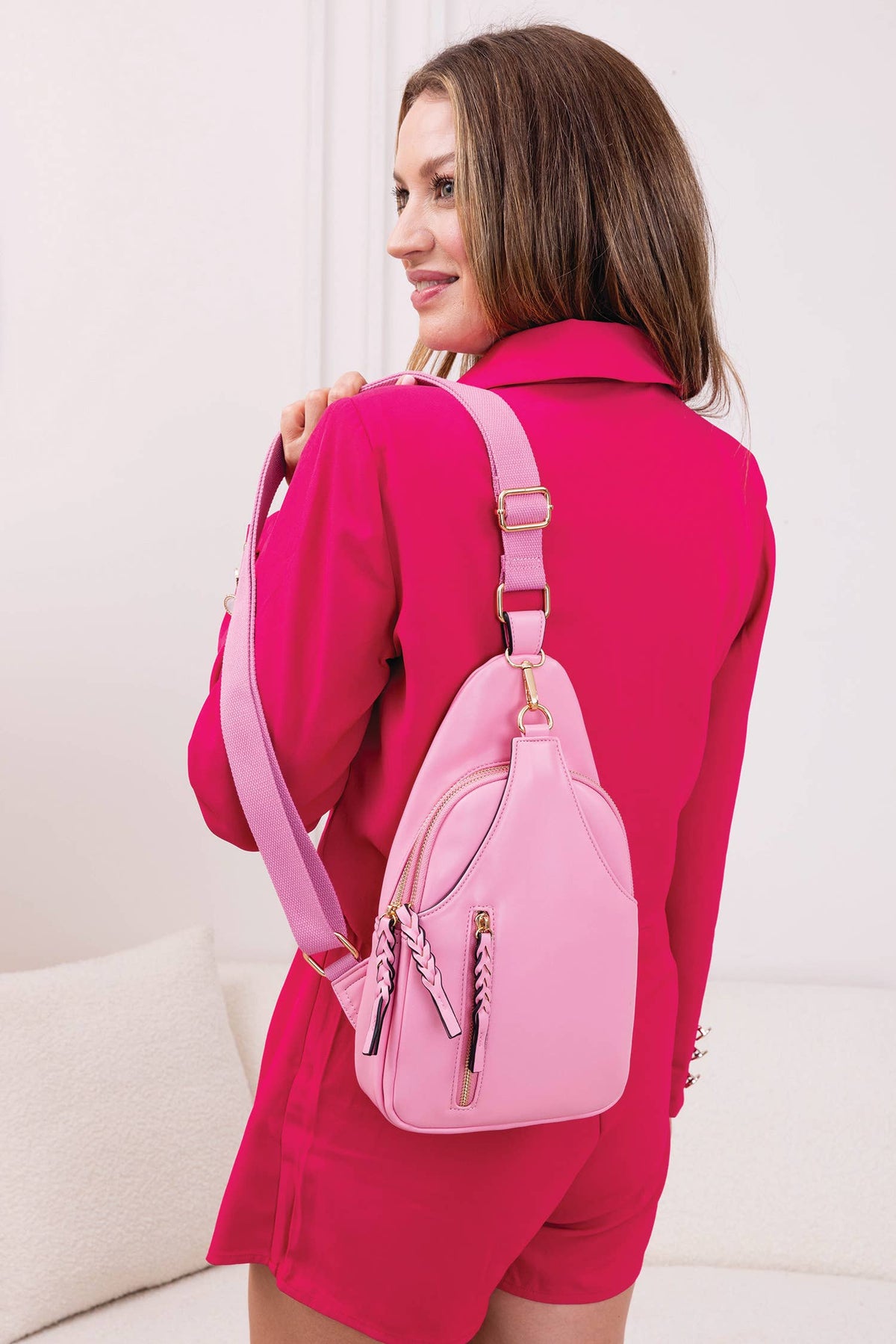 Jen & Co. - Nikki Dual Compartment Crossbody Sling Bag | M2342