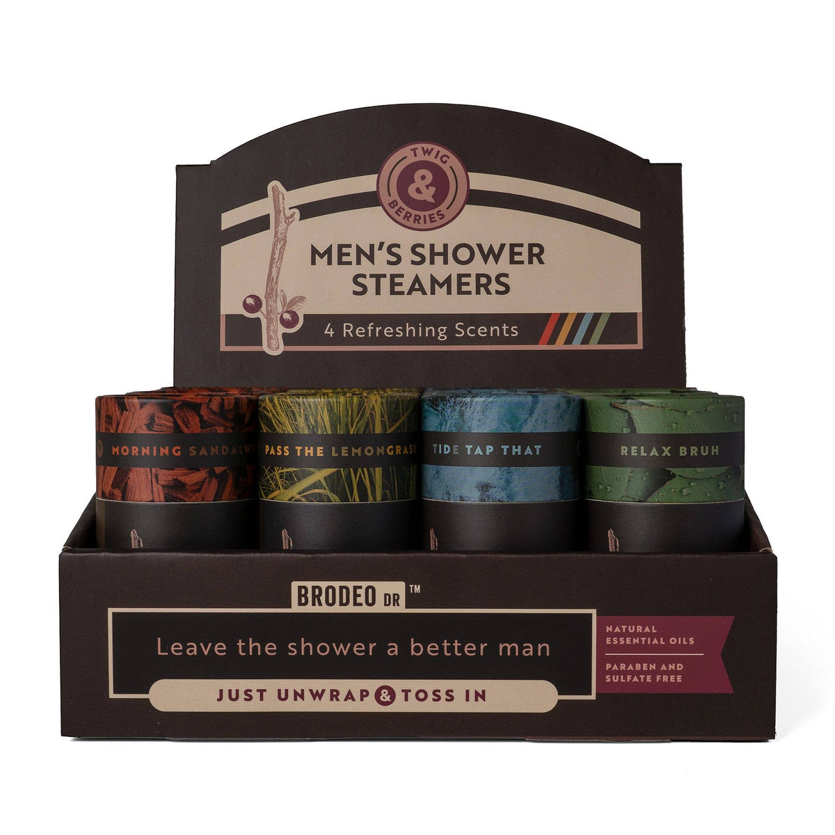 Brodeo Drive Twig & Berries Men's Shower Steamers