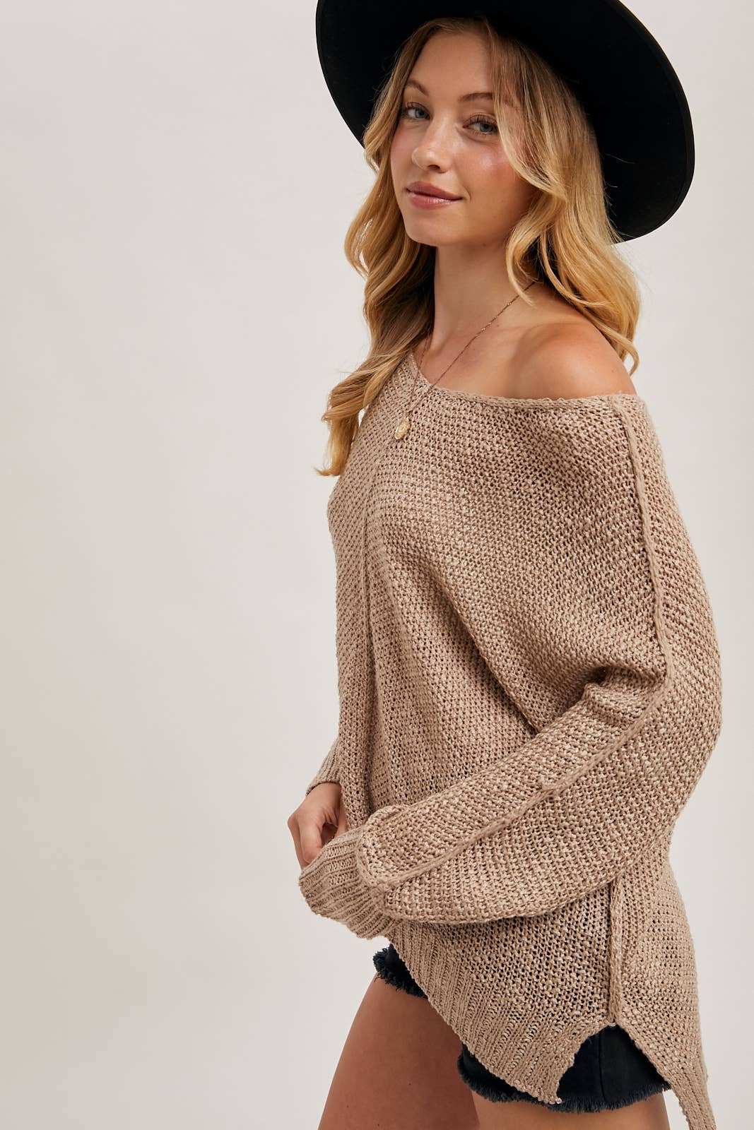 Bluivy - REVERSE SEAM LOOSE FIT SWEATER