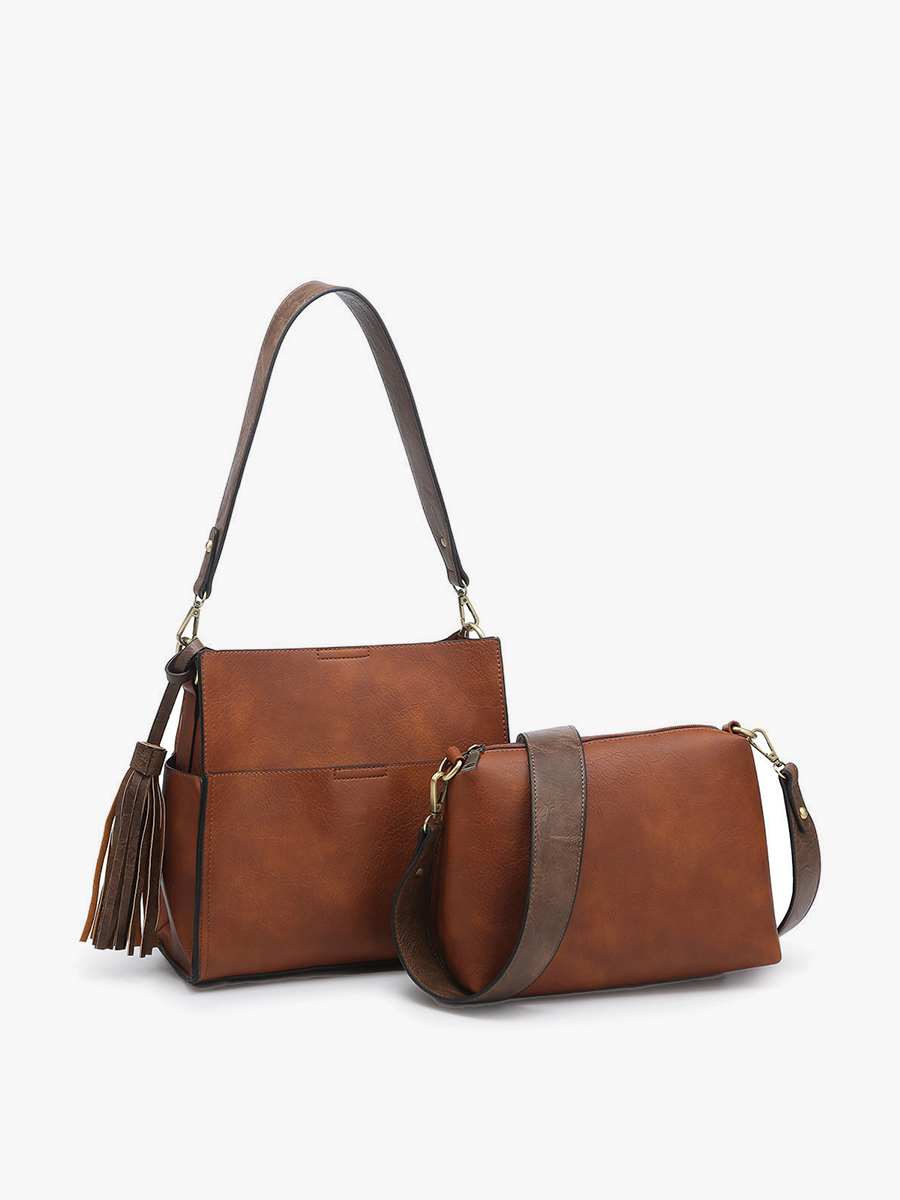 Jen & Co. - Lyla 2-in-1 Bucket Bag w/ Guitar Strap | M1867
