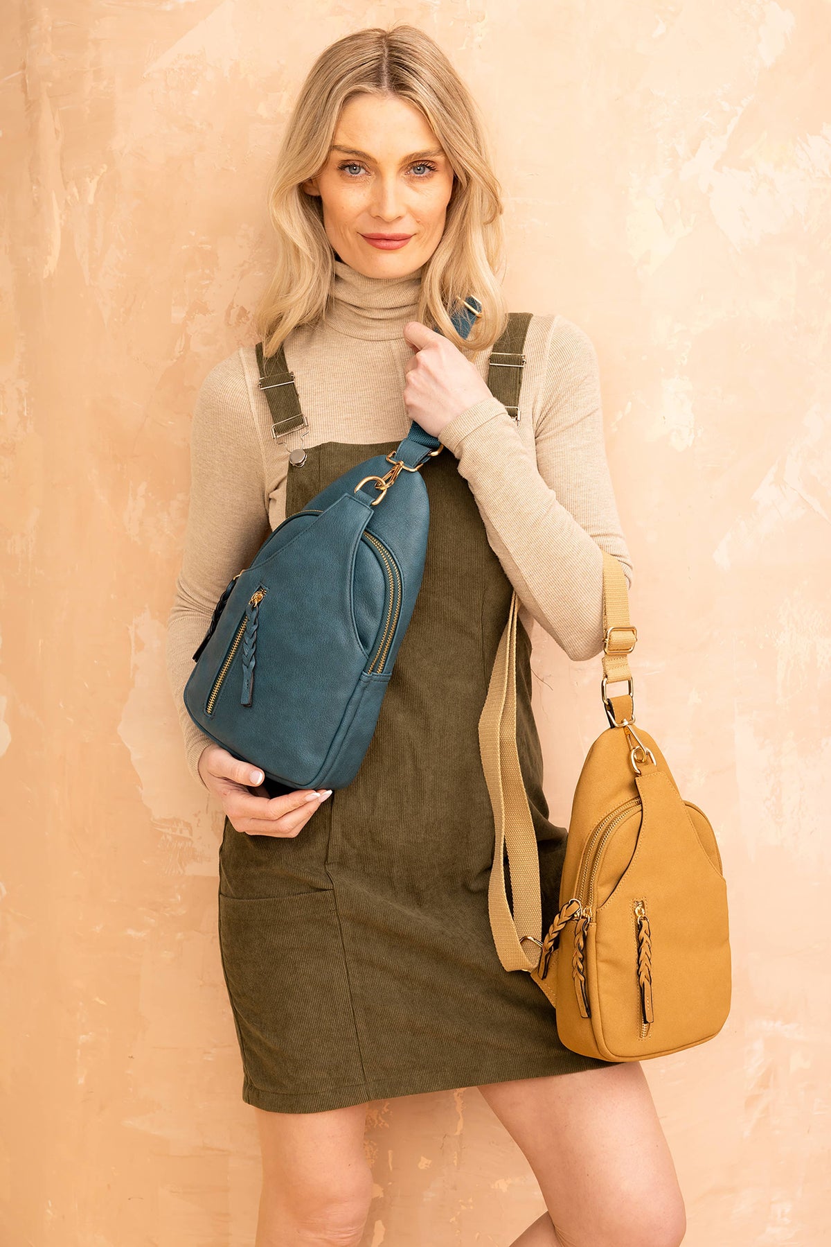 Jen & Co. - Nikki Dual Compartment Crossbody Sling Bag | M2342