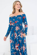 Sweet Lovely by Jen - SD5367 OFF SHOULDER MAXI DRESS