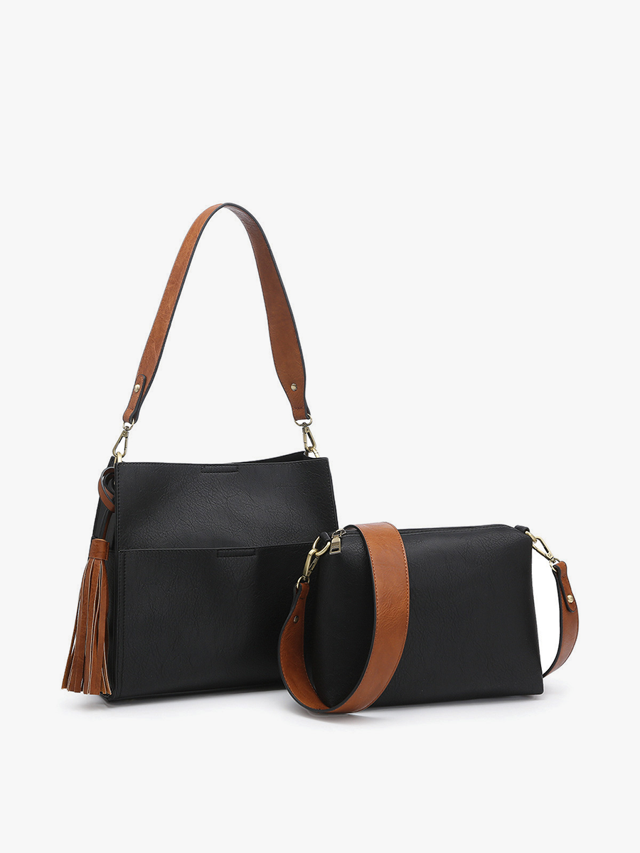Jen & Co. - Lyla 2-in-1 Bucket Bag w/ Guitar Strap | M1867