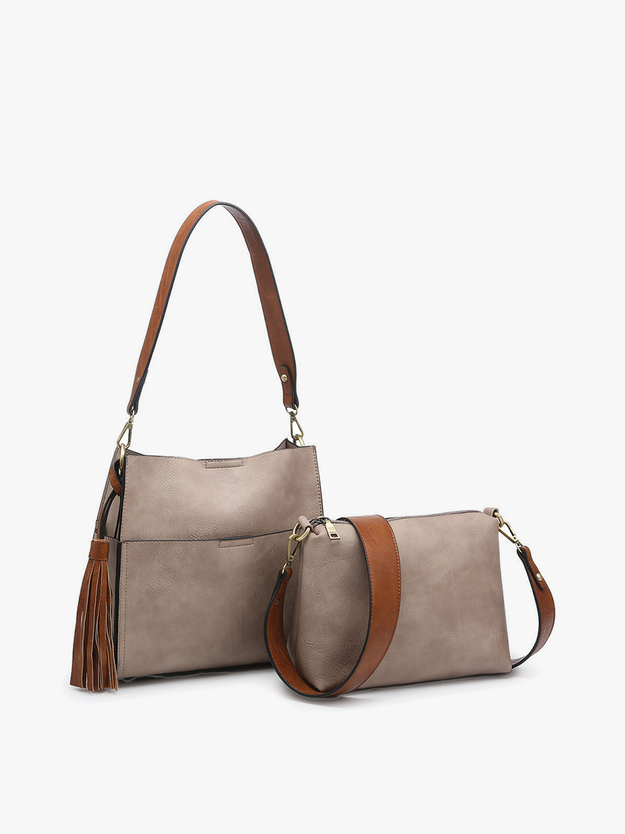Jen & Co. - Lyla 2-in-1 Bucket Bag w/ Guitar Strap | M1867