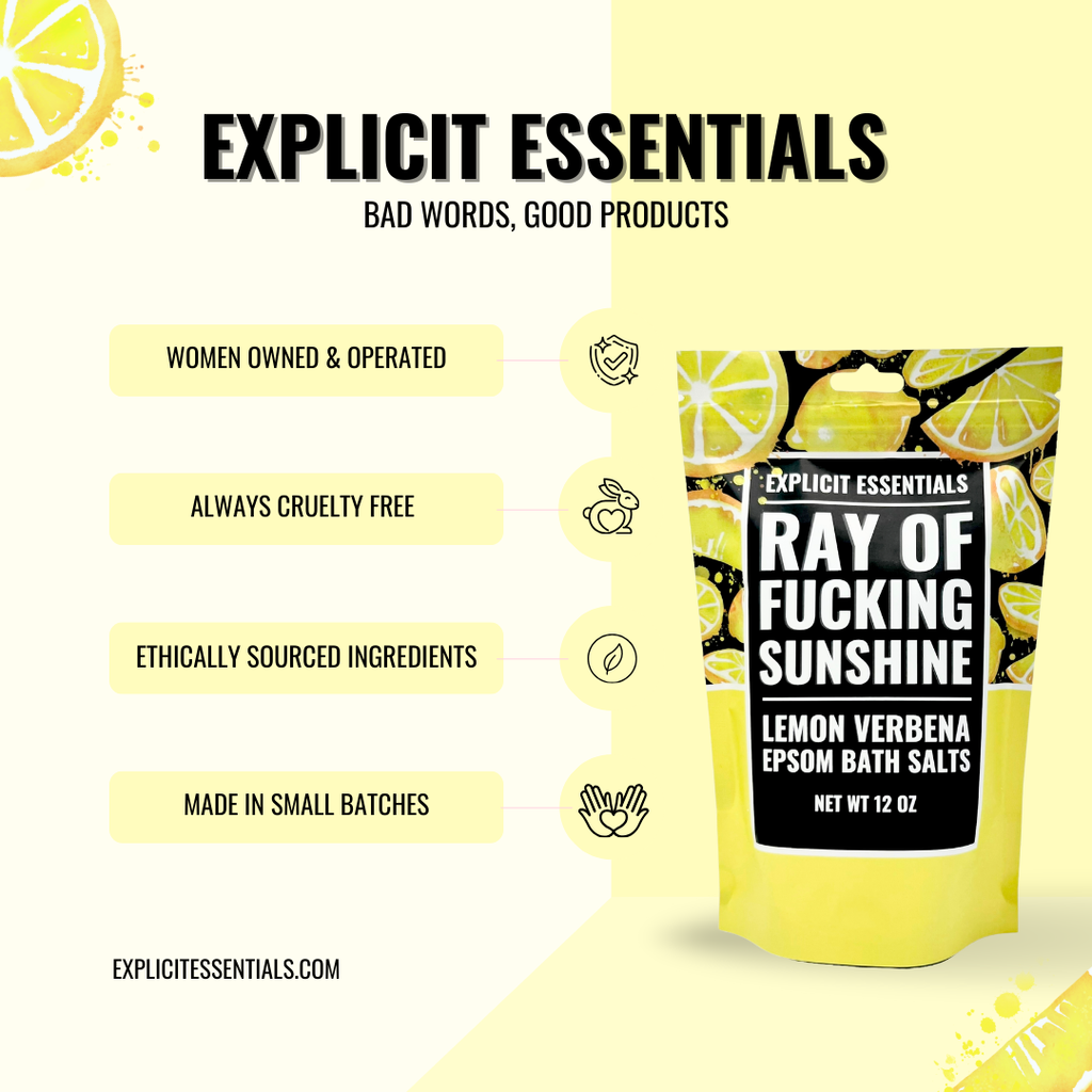 Explicit Essentials - Ray of Fucking Sunshine Bath Salts 12oz Bag
