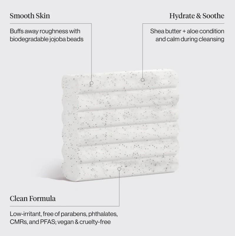 KITSCH - Jojoba Bead Exfoliating Body Wash Bar