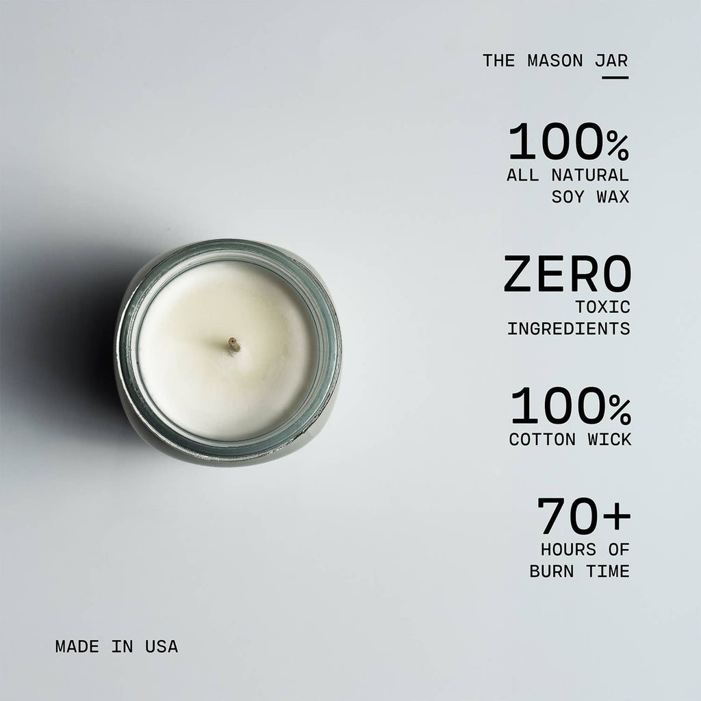 Milkhouse Candle Company - 13 oz Mason Jar Candle: Peaches & Poppies