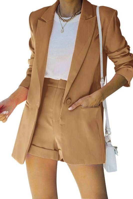 Miss Sparkling - Two piece blazer and shorts set