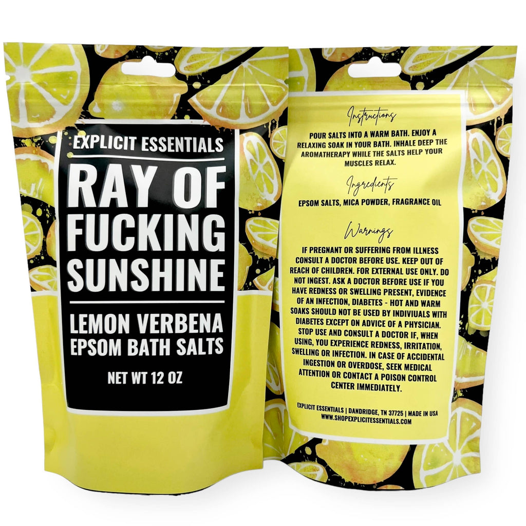 Explicit Essentials - Ray of Fucking Sunshine Bath Salts 12oz Bag