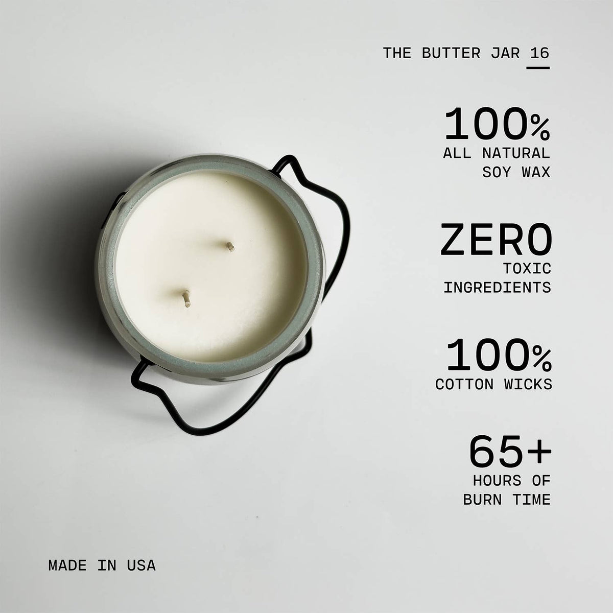 Milkhouse Candle Company - 16 oz Butter Jar Candle: Apple Strudel