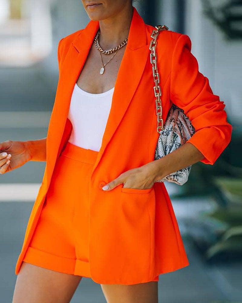 Miss Sparkling - Two piece blazer and shorts set