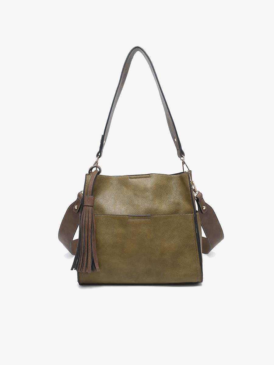 Jen & Co. - Lyla 2-in-1 Bucket Bag w/ Guitar Strap | M1867