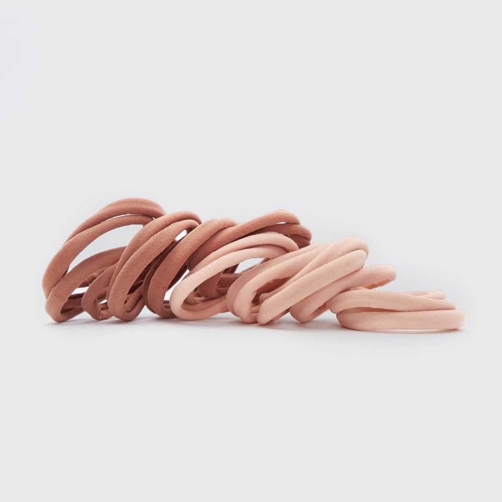 KITSCH - Eco-Friendly Nylon Elastics 20pc set - Blush