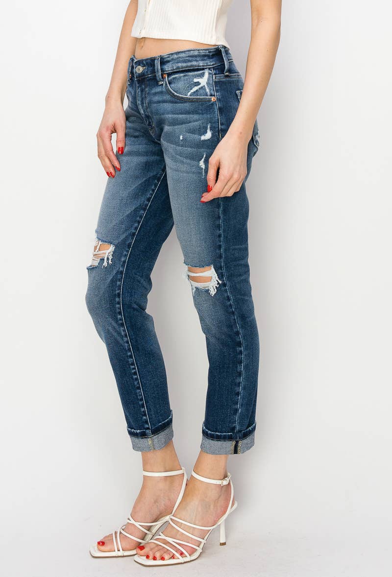 ARTEMIS VINTAGE - MID RISE BOY FRIEND JEANS