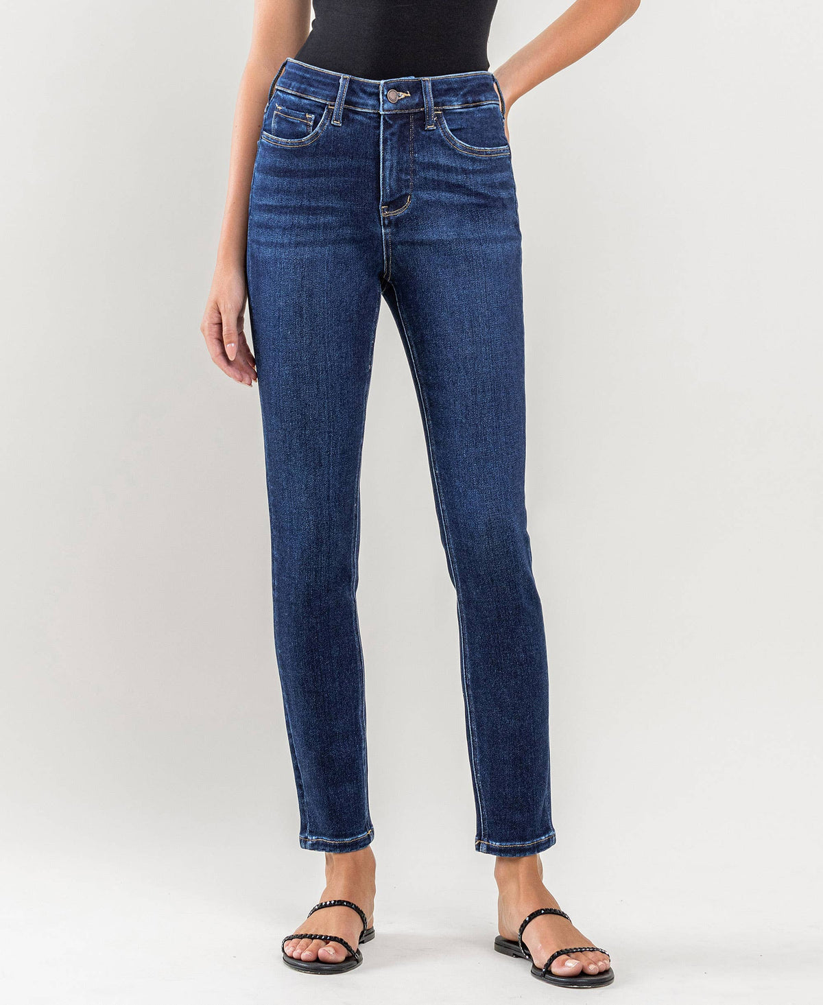Lovervet by VERVET - TUMMY CONTROL HIGH RISE ANKLE SKINNY JEANS LV1201D