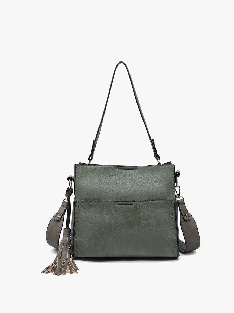 Jen & Co. - Lyla 2-in-1 Bucket Bag w/ Guitar Strap | M1867