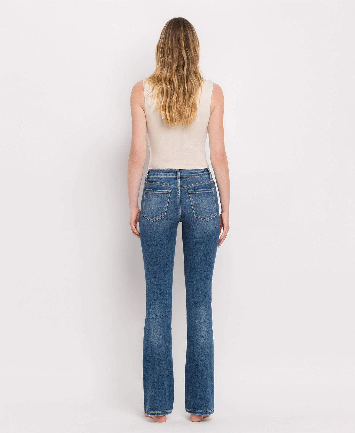 Lovervet by VERVET - MID RISE BOOTCUT JEANS LV1064