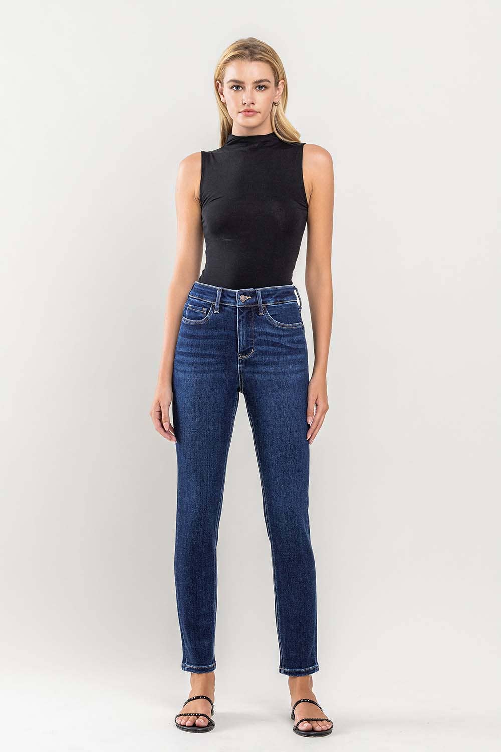 Lovervet by VERVET - TUMMY CONTROL HIGH RISE ANKLE SKINNY JEANS LV1201D