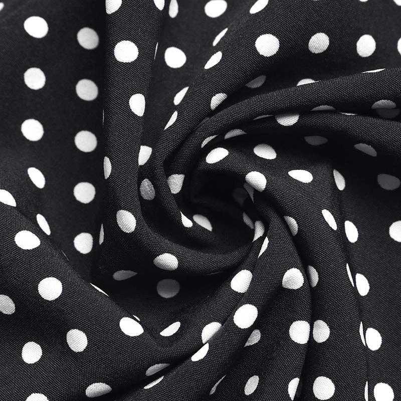 Suhkasana - Polka Dot Sleeveless Maxi Dress Backless Summer