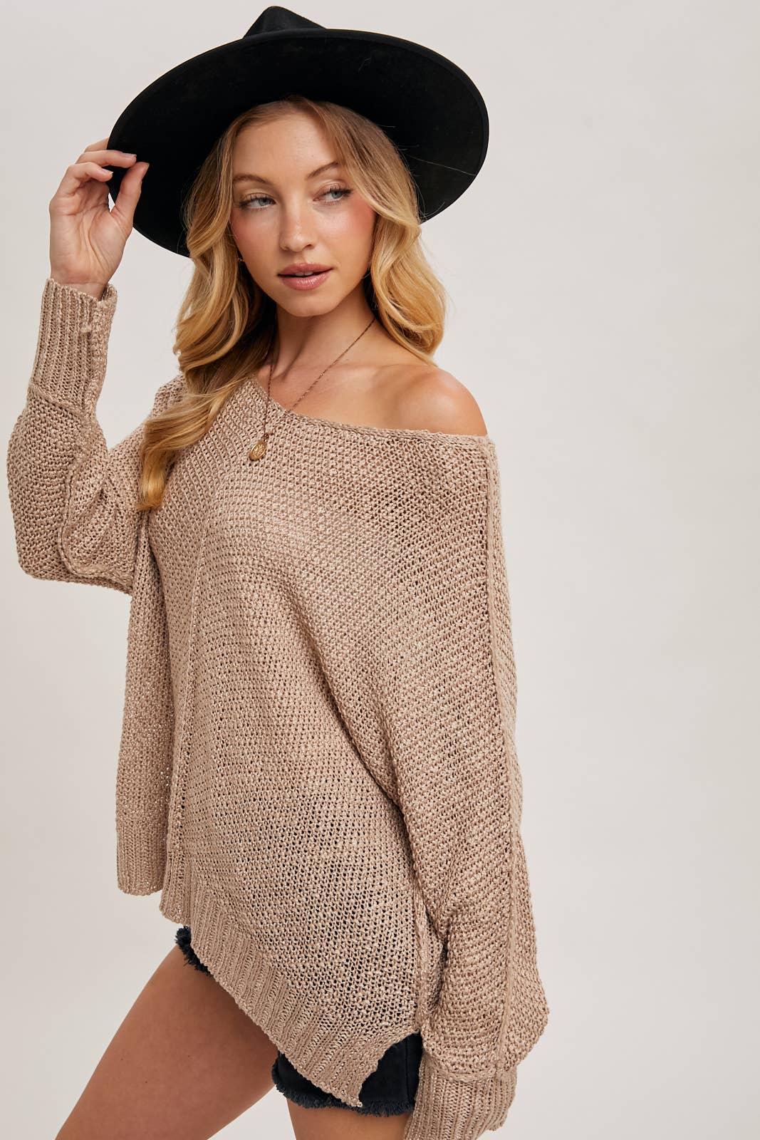 Bluivy - REVERSE SEAM LOOSE FIT SWEATER