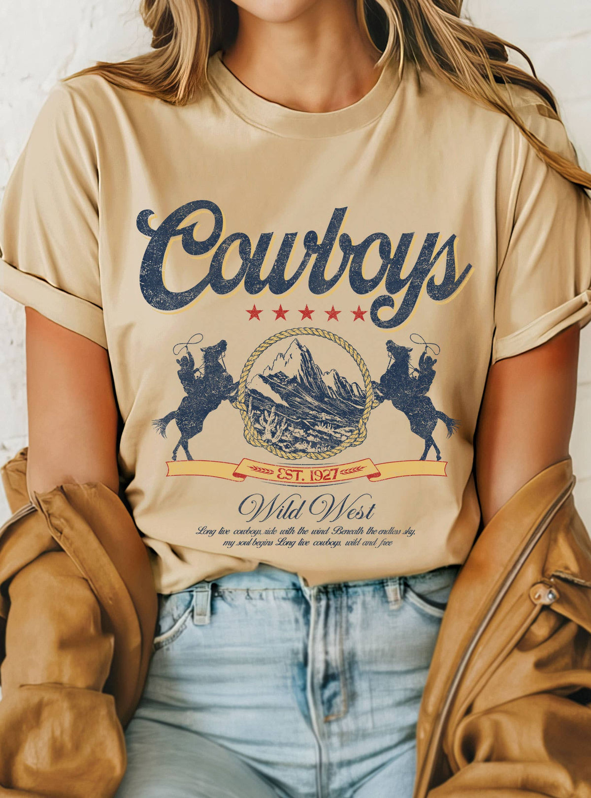 Rustee Clothing - COWBOY WILD WEST GRAPHIC T SHIRTS
